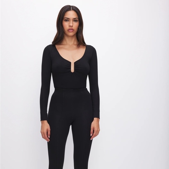 Good American STRETCH‎ JERSEY U RING BODYSUIT NWT Sz 2/ M - Picture 4 of 12